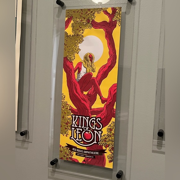 Kings of Leon poster limited edition 2017 red rocks - Picture 1 of 7